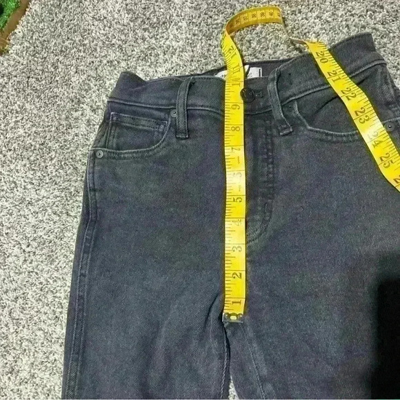 Madewell Petite 10" High-Rise Skinny Jeans in Black Women's Size 25p - Picture 4 of 10